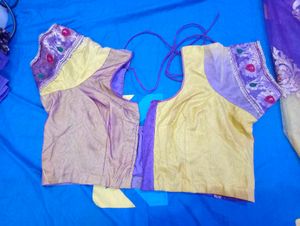 Embroidered Sequel Saare With Blouse And Peticoat