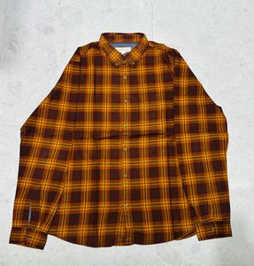Aeropostale Brown Check Party Wear Shirt