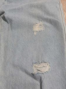 blue denim straight fit
