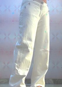 White Korean Style Jeans