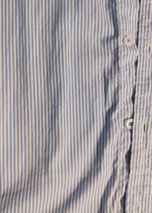A Striped Shirt Man //Bule Stripe On White//