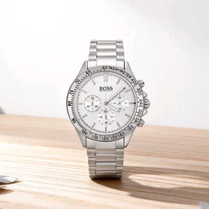 BOSS Green Dial Watch chrono working