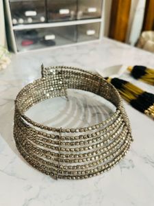 Silver Beaded Choker