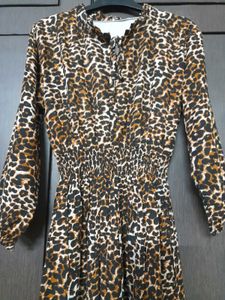 Tiger Print Midi Dress