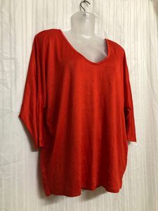 Orange Long Sleeve Top