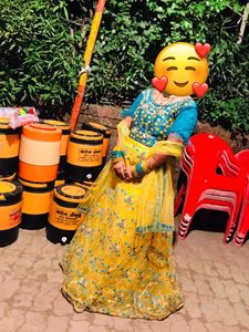 Elegant Yellow Lehenga Choli Set