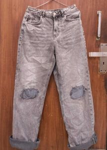Ripped Gray Jeans