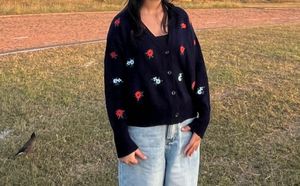 Floral Knit Cardigan