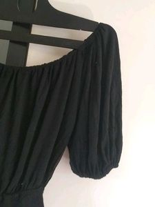 Black Off-Shoulder Blouse