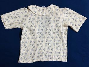Floral Peter Pan Collar Top