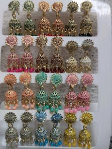 Colorful Jhumka Earrings