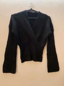 Black Sweater V-neck