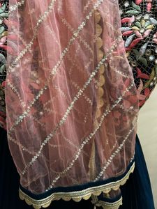 Elegant Blue Embroidered Lehenga