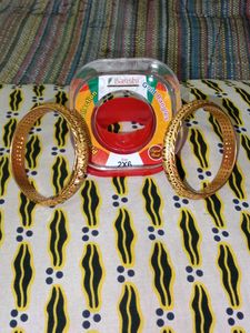 Banshi Gold Bangles - Size 2X6