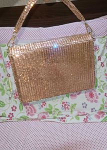 Rose Gold Rhinestone Bag