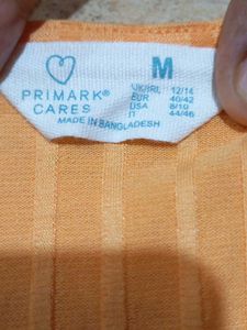 Orange Ribbed Knit Midi Dress