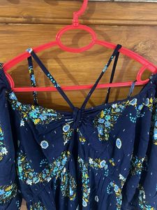 Floral Print Off-Shoulder Dress