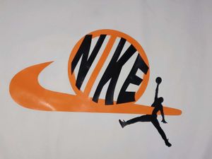 Nike Graphic Tee - Orange &amp; Black