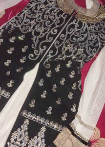 Anarkali Gown With Pant And Dupatta Like New