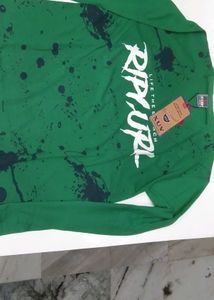 XUV Green Graphic Long Sleeve Tee