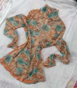 Long Sleeve Sheer Top