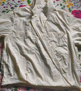 Cream Button-Down Shirt and Mini Dress combo