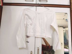Blazze White Crop Top