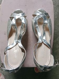 TOTE&#39;S GALLORE Stylish Silver Heel(39)