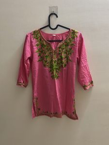 Kashidakari Machine Embroidery Kurti