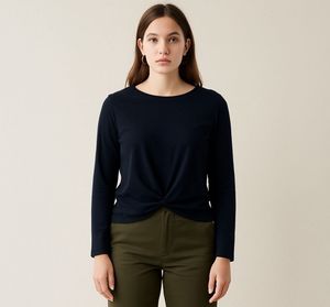 Black Crossover Top