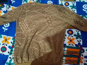Casual Brown Everyday Wear Top