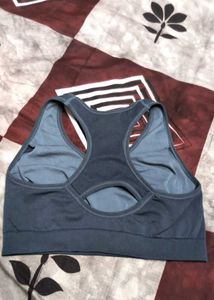 Gray Sports Bra