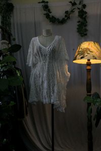 White Lace Bohemian Dress