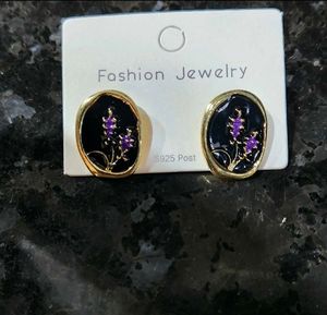 Black Korean Earrings