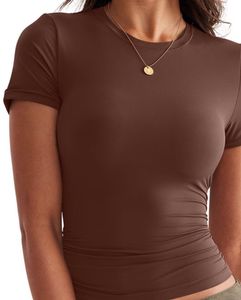 Brown Fitted Tee