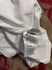 Asics White Polo Shirt