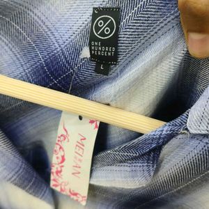 Blue Plaid Shirt