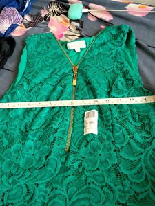 Emerald Green Lace Dress