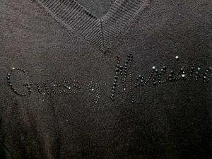 Dark Brown V Neck Sweater