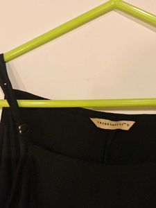 Black Cold Shoulder Top