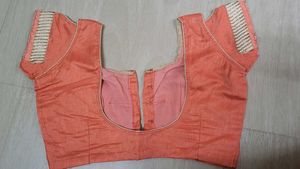 Peach Embellished Saree