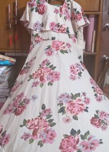 CREAM FLORAL DRESS
