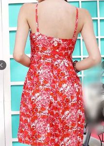 Red Floral Sundress