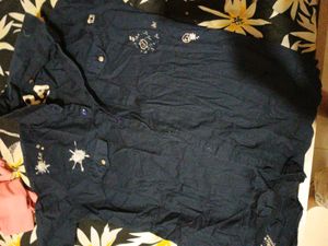 dark blue shirts