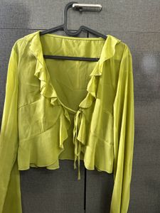 Lime Green Blouse.