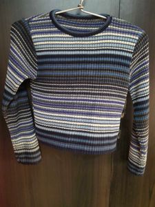 Striped Knit Sweater