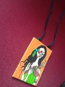 Hand-painted Lady On Canvas Chain