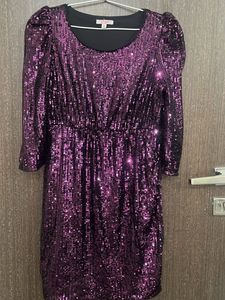Pretty Purple Embellished Dress