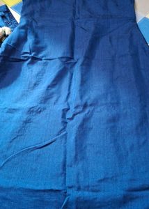 Elegant Blue &amp; Gold Embroidered 3 piece