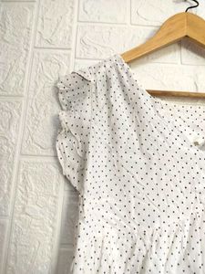 White Cotton Top M Size/ Tops For Rs.99 Only
